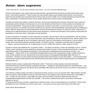 Amor, dom supremo