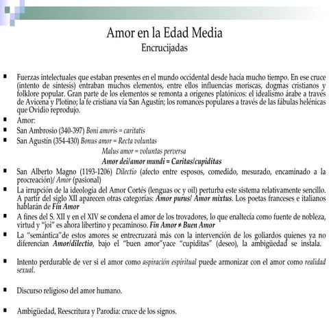 Amor en la Edad Media