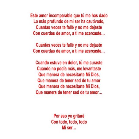 Amor incomparable | DOCX