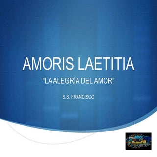Amoris laetitia presentacionofs