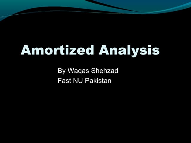 Amortized