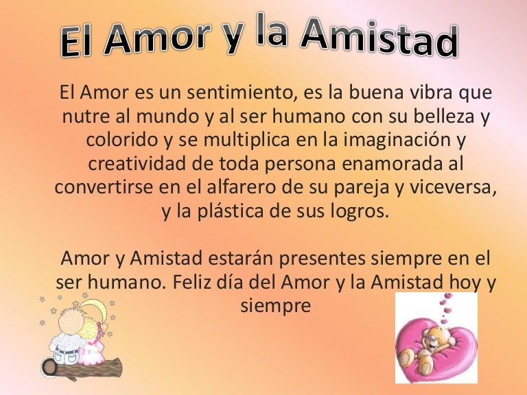 Resultado de imagen para amor y amistad que es