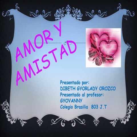Amor y amistad