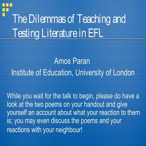 Amos Paran - plenary