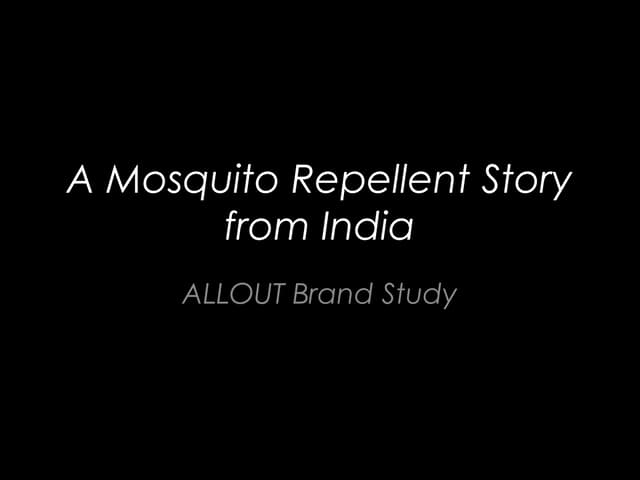 A mosquito repellent story from india