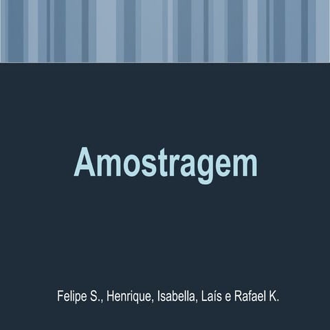 Amostragem