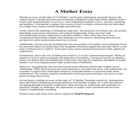 A Mother Essay.pdf