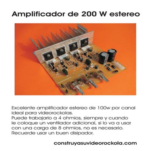 Amplificador de 200w