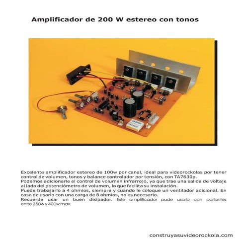 Amp 200w ta7630