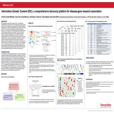 Information Genetic Content (IGC): a comprehensive discovery platform for dis...