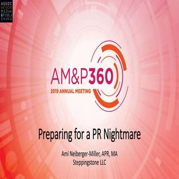 Preparing for a PR Nightmare