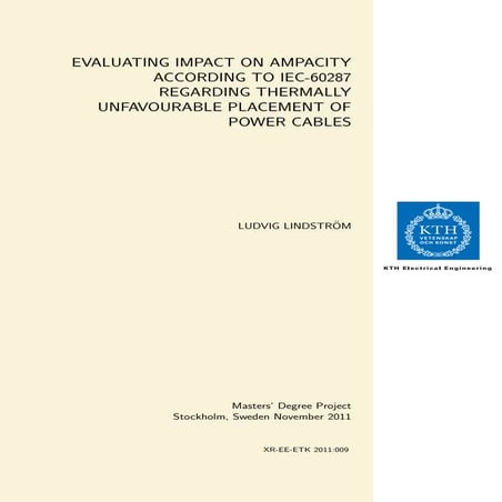 Ampacity according to iec 60287