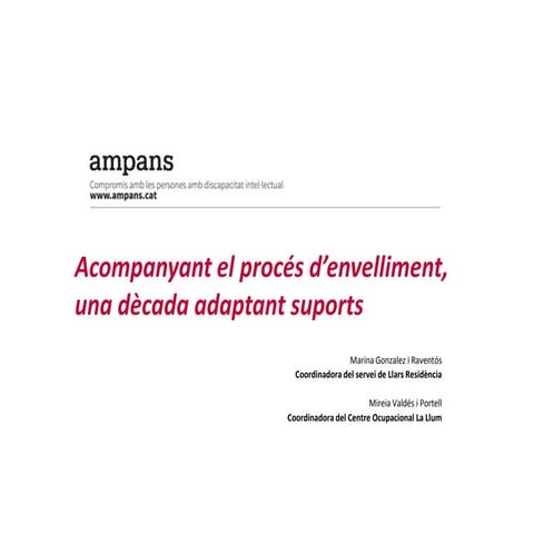 Trajectòria envelliment - AMPANS