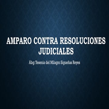 MODELO DE DEMANDA DE AMPARO CONTRA RESOLUCIÓN DE LA CORTE SUPREMA | PDF