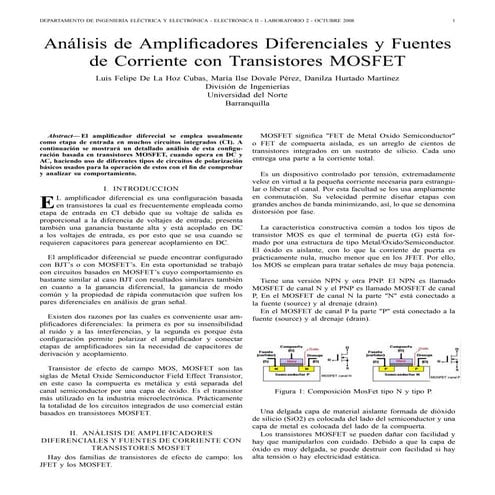 Amp Dif Y Fuentes De Corriente Mosfet