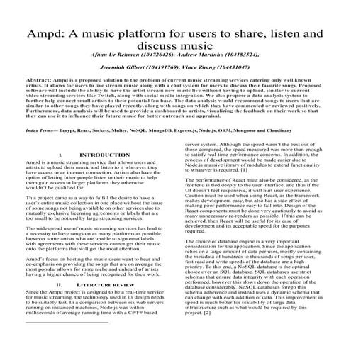 Ampd (Technical Report)