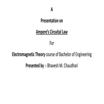 Ampere’s circuital law