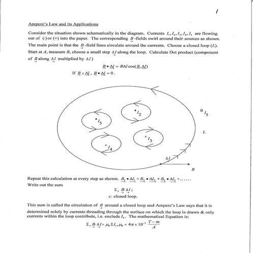Amperes law and_it_application