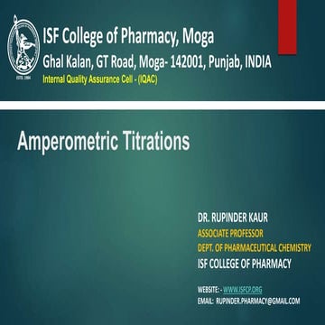 Amperometric Titrations