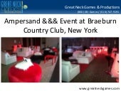 Ampersand &&& Event at Braeburn Cou...