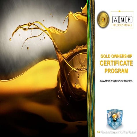 AMP Gold Ownership Certificate