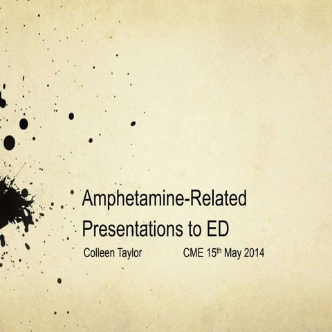 Amphetamine related presentations to the ED