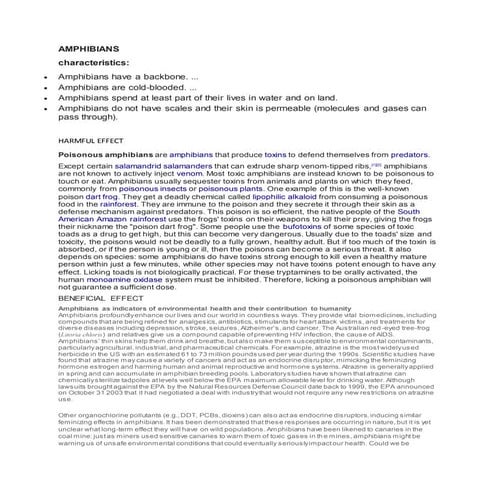 Amphibians
