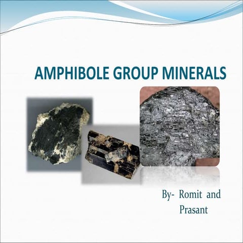 Amphibole group of minerals