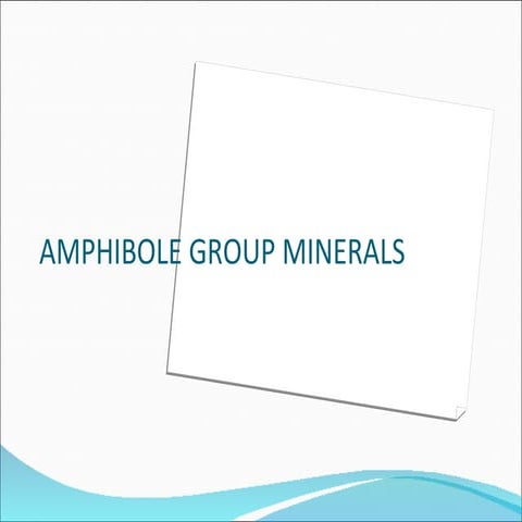 Amphiboles