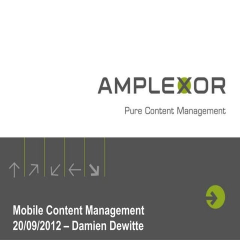 Mobile enterprise content management