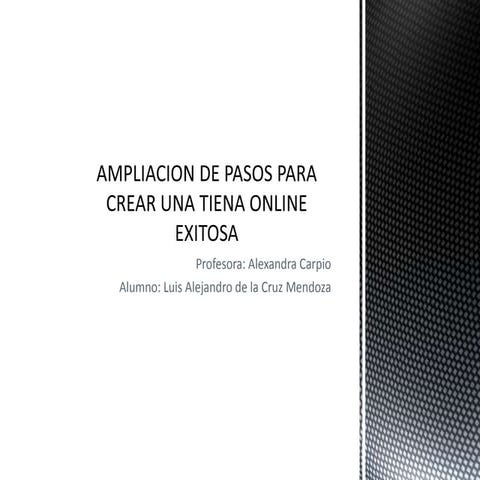 Ampliacion de pasos para crear una tiena online