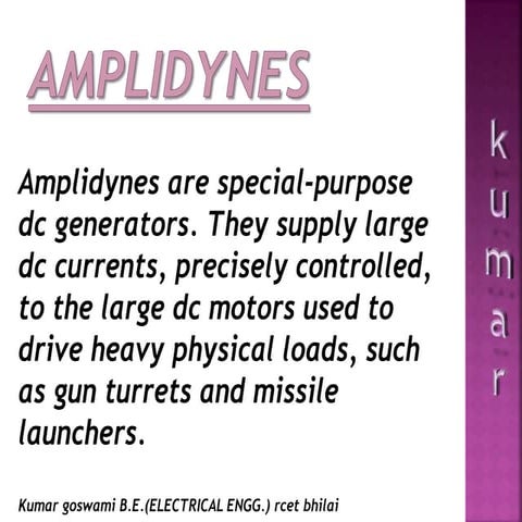 Amplidyne