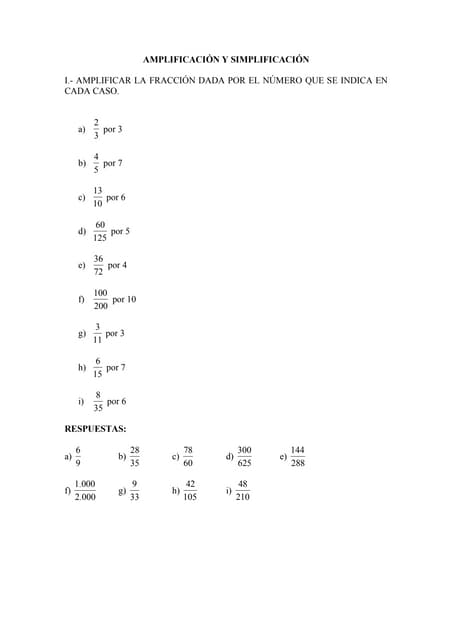 Presentación Simplificación De Fracciones