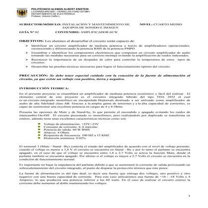 Amplificador 6o w