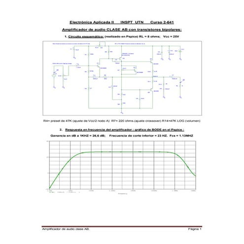Amplificador audio clase ab de fapesa con transistores