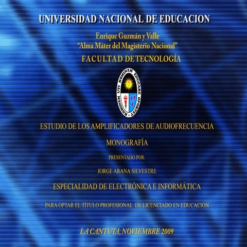 Amplificadores de audiofrecuencia