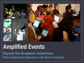 Amplified Events for PhD Students: UWS Workshop for IRO (26/4/2011)