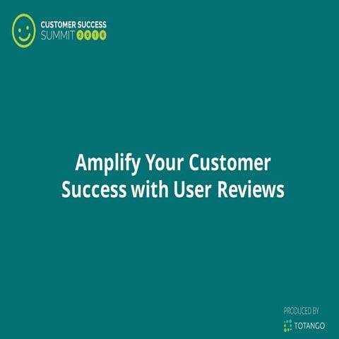 Amplify Your Customer Success With User Reviews