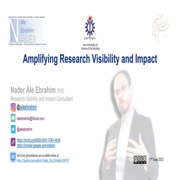 Amplifying Research VisibiAmplifying Research Visibility and Impact 