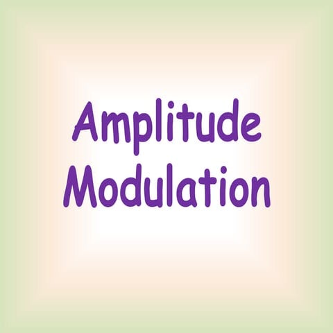 Amplitude modulation (ALIV - Bangladesh- abujauad@gmail.com)