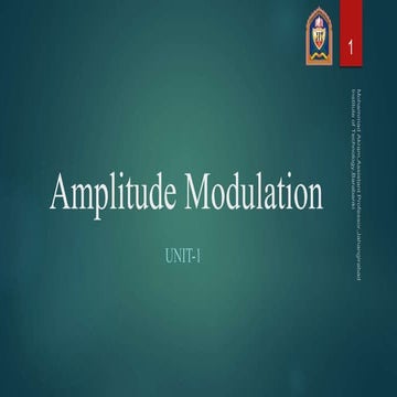 Amplitude modulation