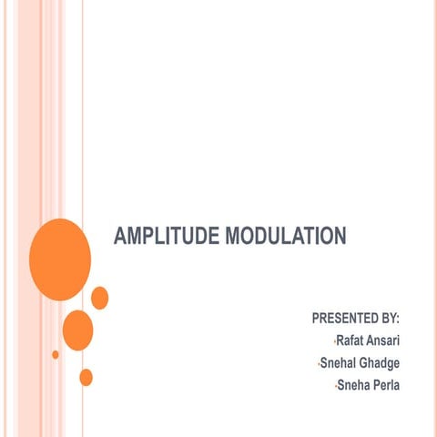 Amplitude modulation