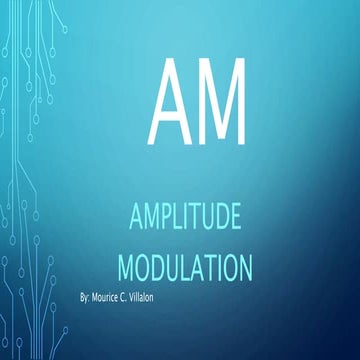 Comparison of AM and FM Modulation | PPTX