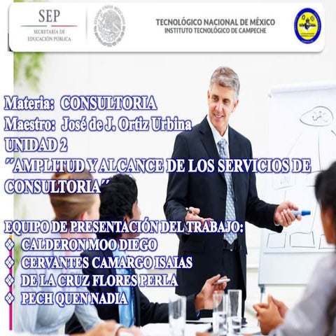 Amplitud y alcance de los servicios de consultoría