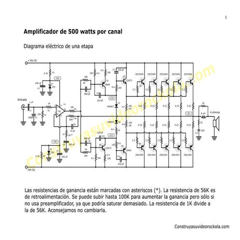 amplificador 1000watt