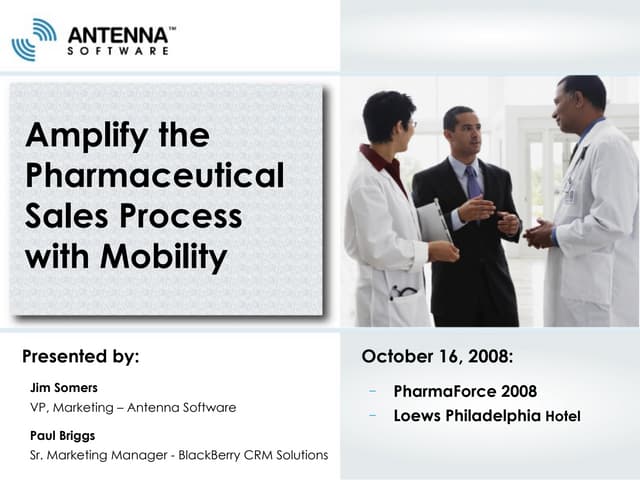 Amplify the Pharmaceutical Sales Process with Mobility