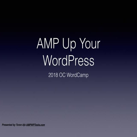 AMP Up Your WordPress