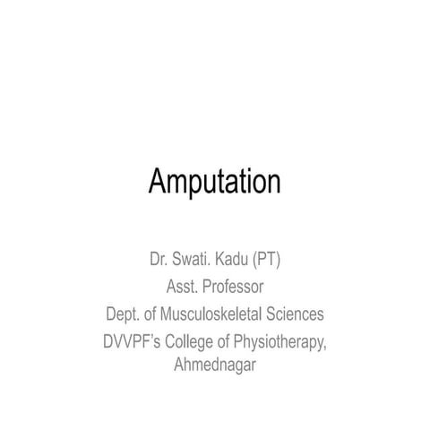 Amputation