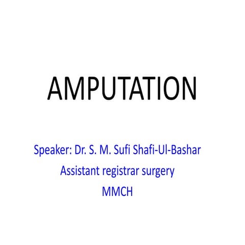 Amputation