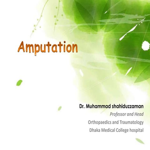 Amputation in Surgery